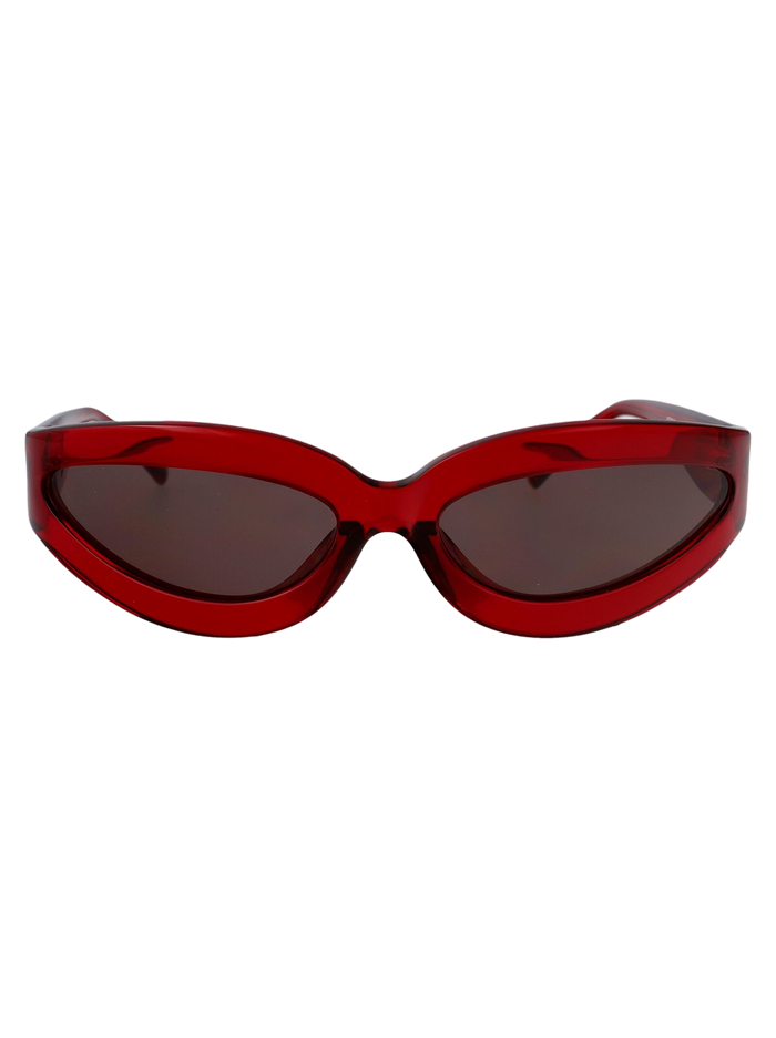 Attico56c2sun Red/yellowgold/brown Acetate Sunglasses