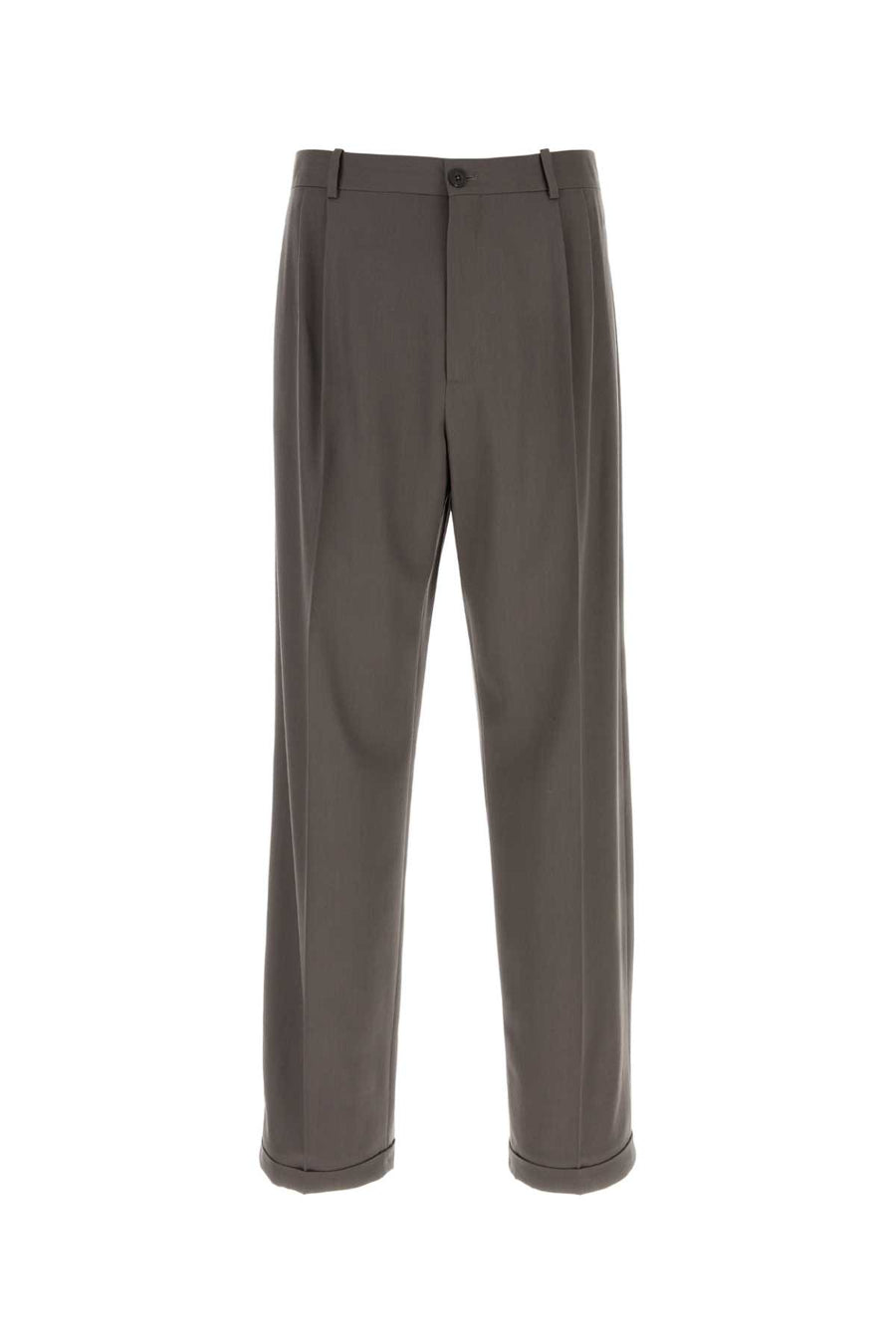 The Row Pant 100% Wool trouser in brown