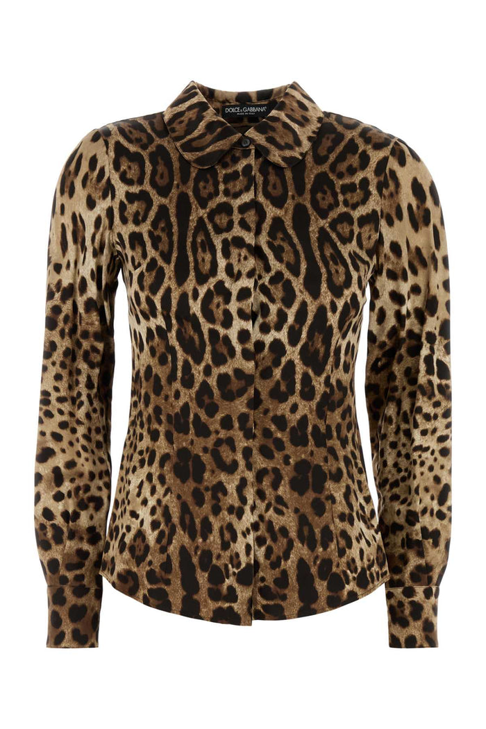 Printed Satin Shirt Multicolor Exterior: Silk Camicie