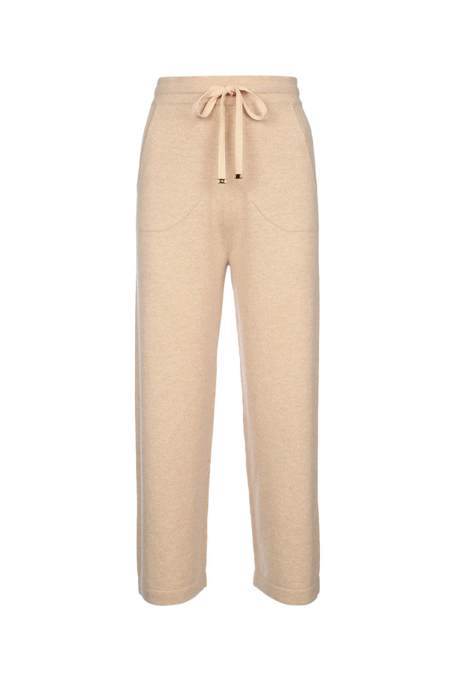 Elisabetta Franchi Tricot Tricot knit trousers in beige