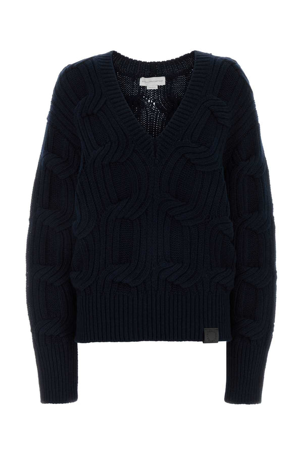 Stella McCartney Jumper 100% Wool sweater in navy