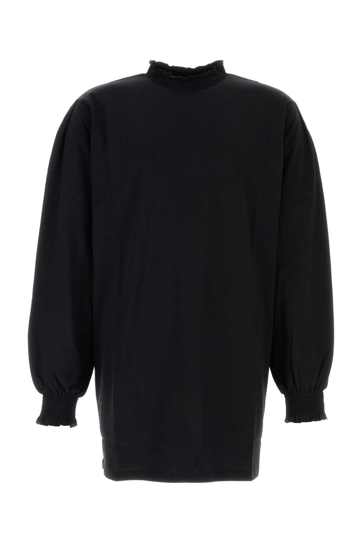 Black Cotton T-Shirt Exterior: Organic