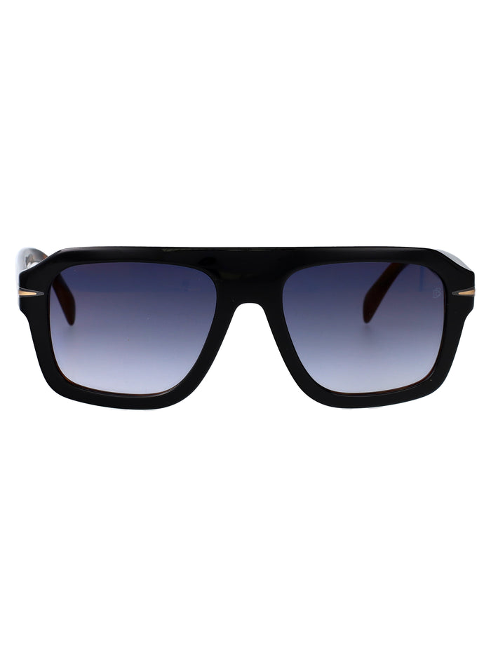 Db 7127-S Black Havana Acetate Sunglasses
