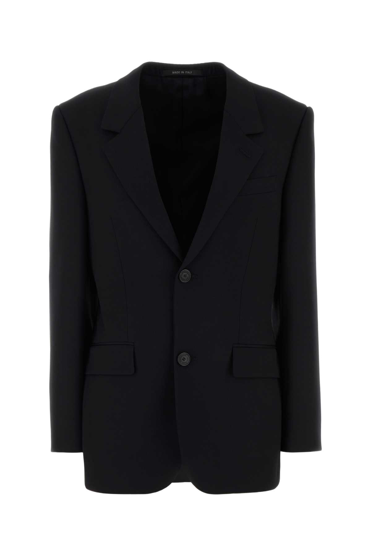 Black Wool Blazer New Exterior: Lining: Cupro Giacche E Gilet