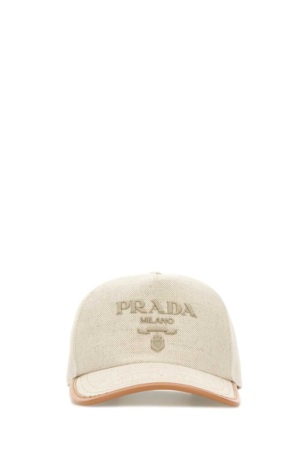 Melange Sand Cotton Blend Baseball Cap Naturale Coli-vitello Cappelli