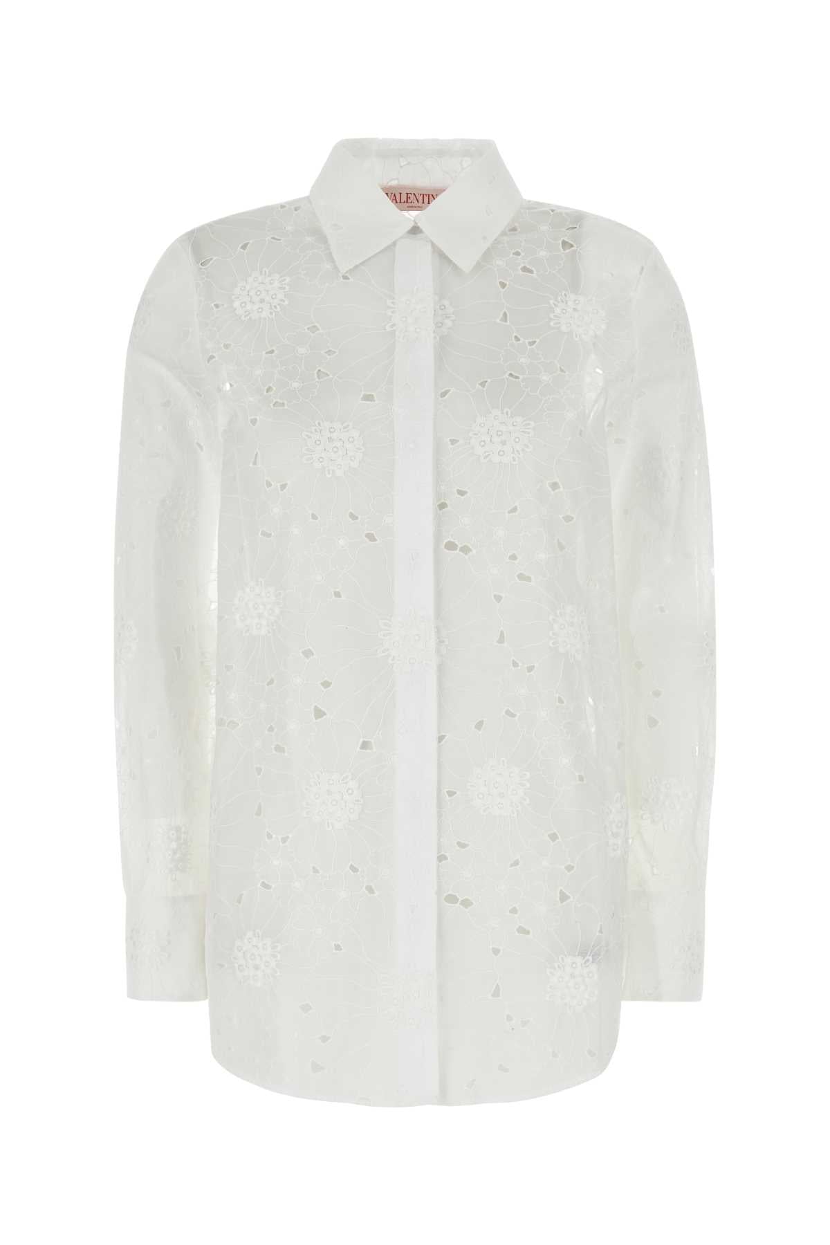 White Cotton Shirt Avorio Exterior: Camicie
