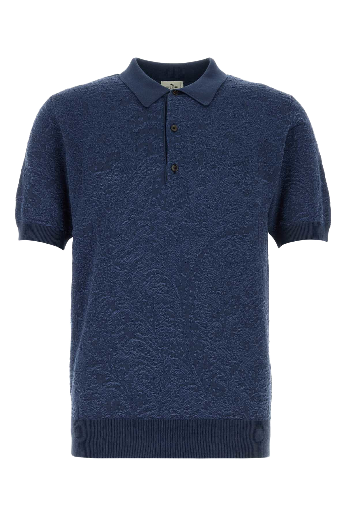 Blue Cotton Polo Shirt B0065 Cotone