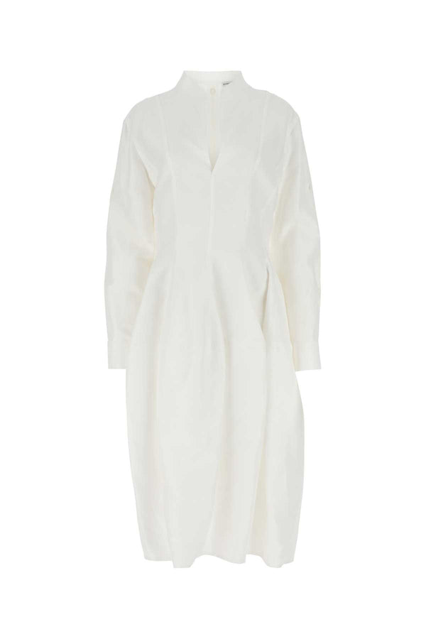 Bottega Veneta 55% Viscose 45% Linen dress in white