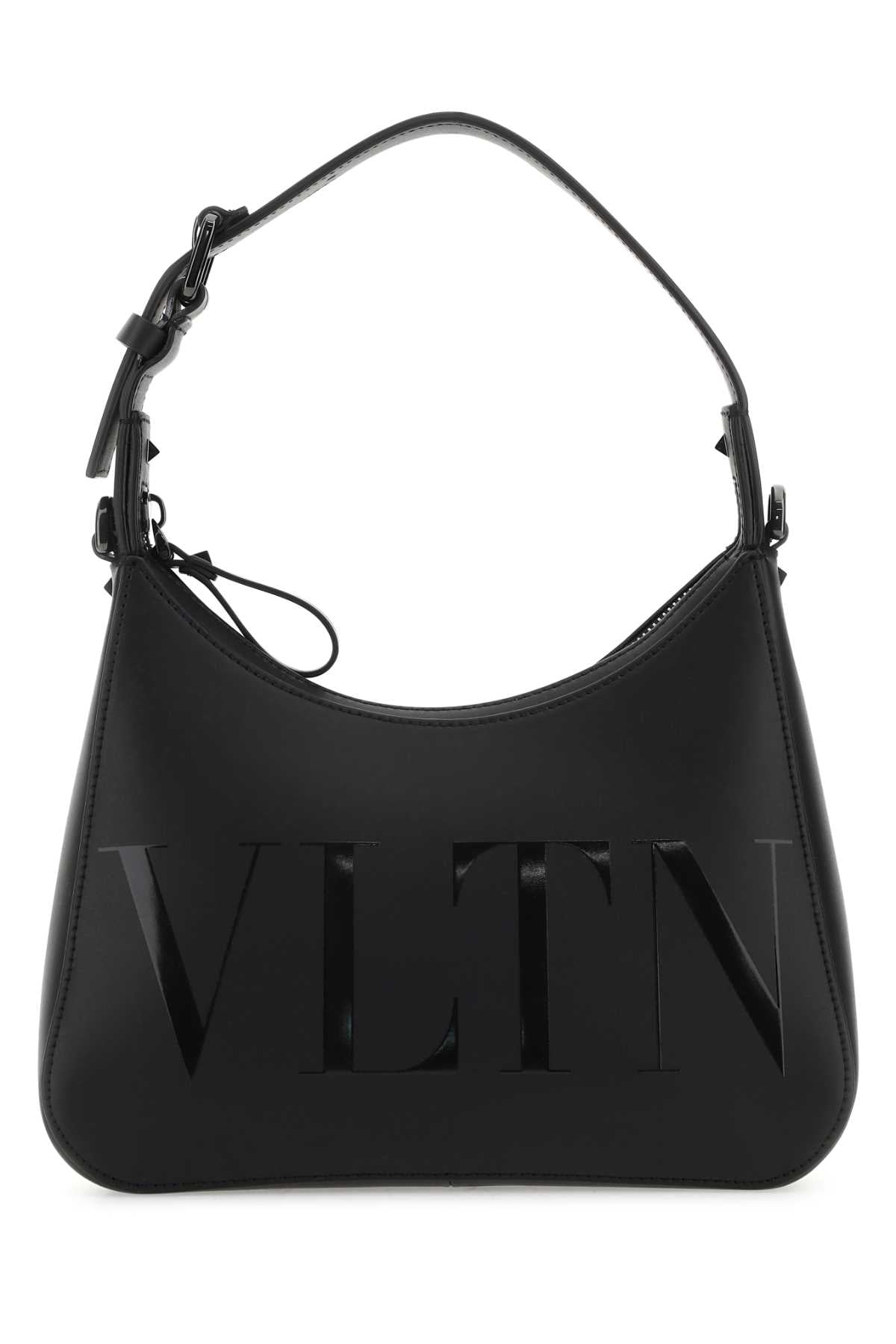 Black Leather Vltn Handbag 0no Borse A Mano