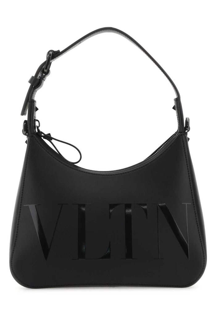 Black Leather Vltn Handbag 0no Borse A Mano