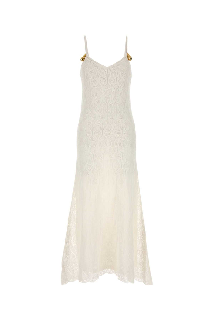 White Lace Dress Chalk Abiti