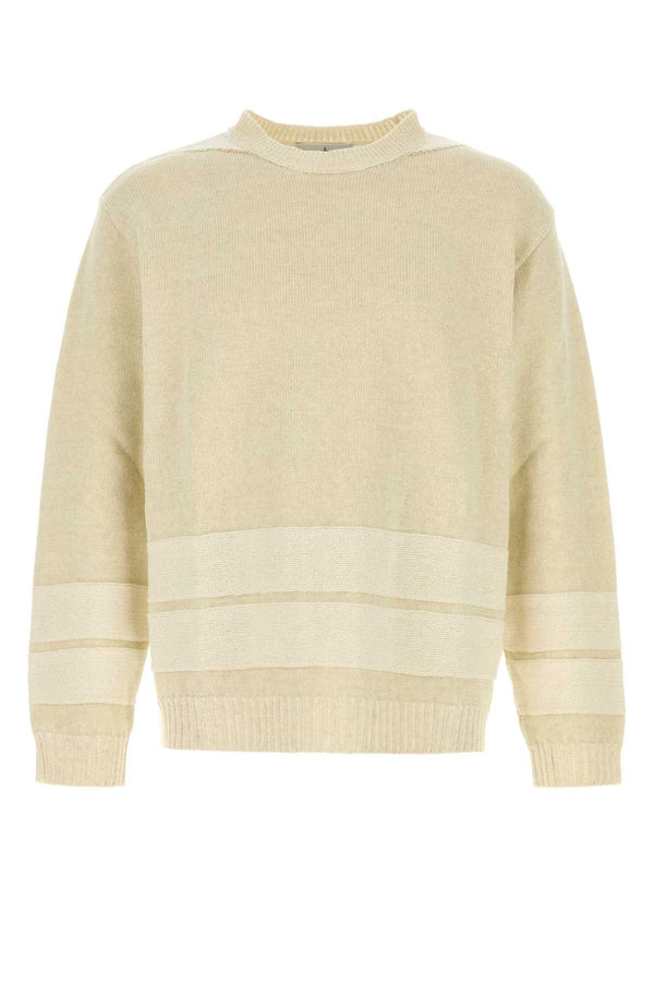 Stone Island Neck 61% Cotton sweater in beige