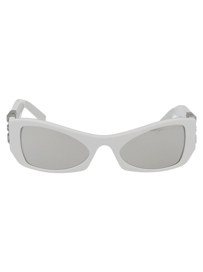 Gv40079i 21c White / Smoke Mirror Plastic Sunglasses