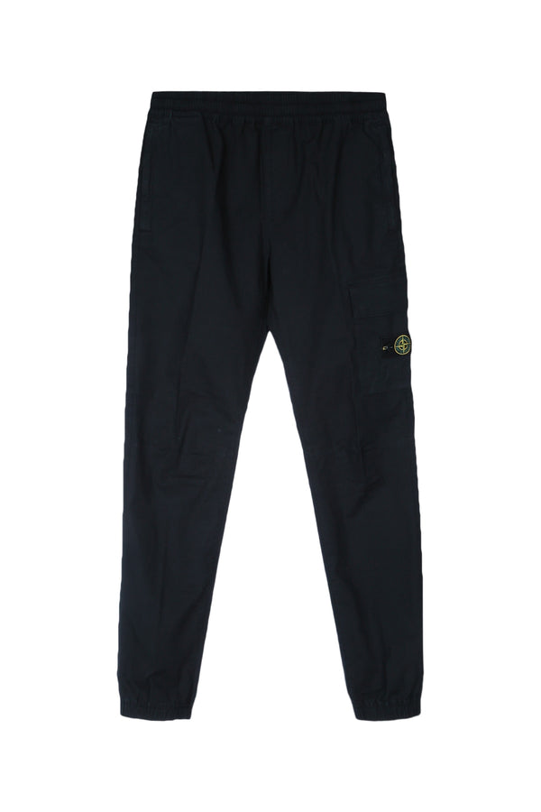 Stone Island Kids 95% Cotton joggers in navy
