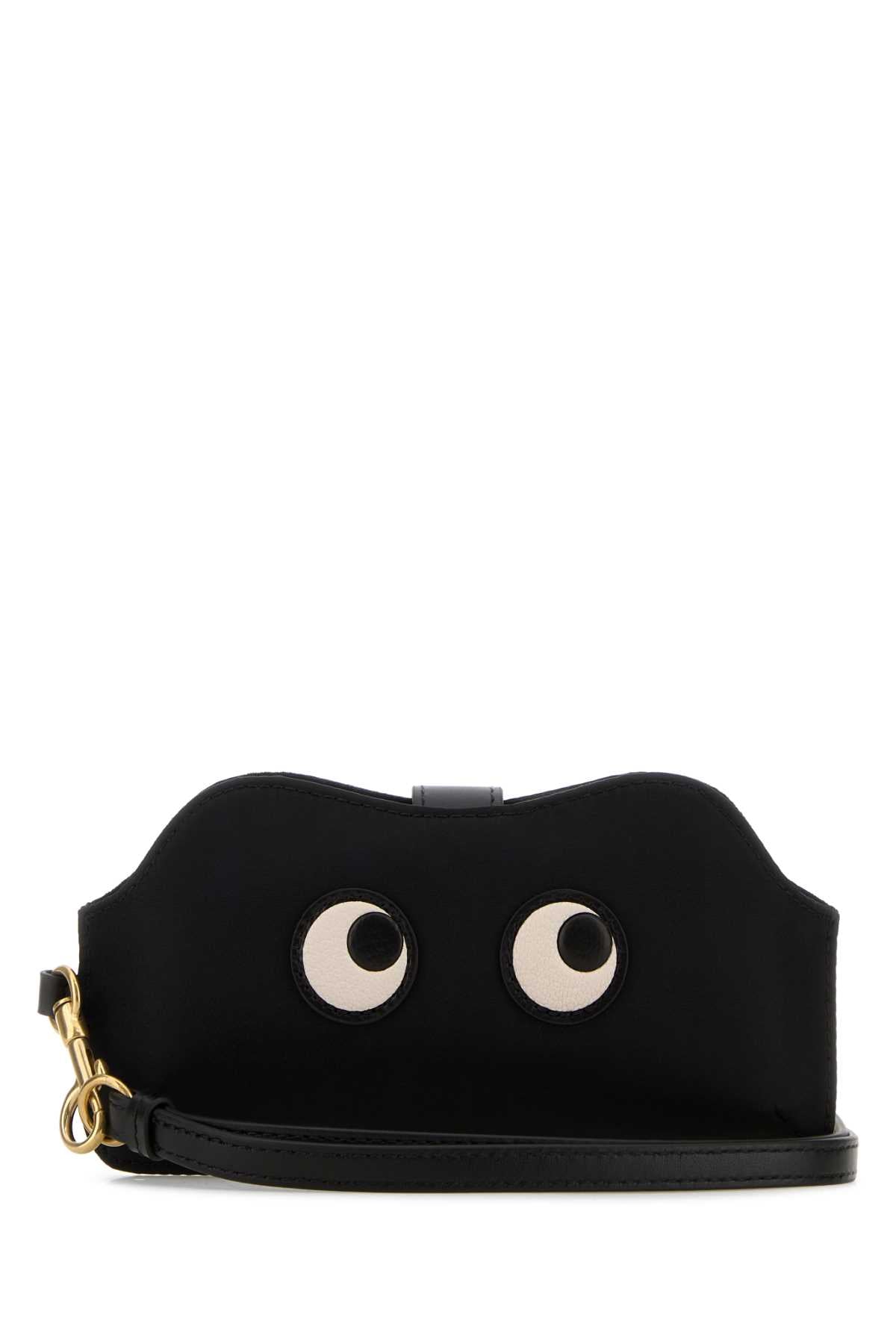 Black Canvas Eyes Sunglasses Case Borse A Mano