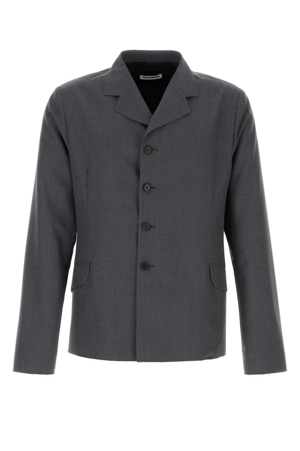 Jil Sander 100% Virgin wool blazer in gray