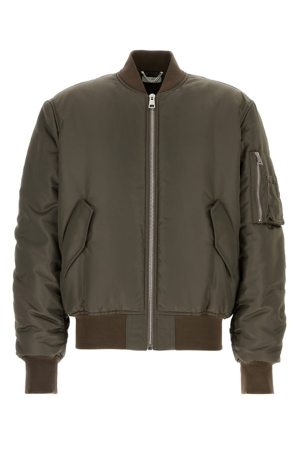 1989 Studio Shell: 100% polyester; Lining: 100% polyester; Ribbing: 98% cotton down jacket in brown