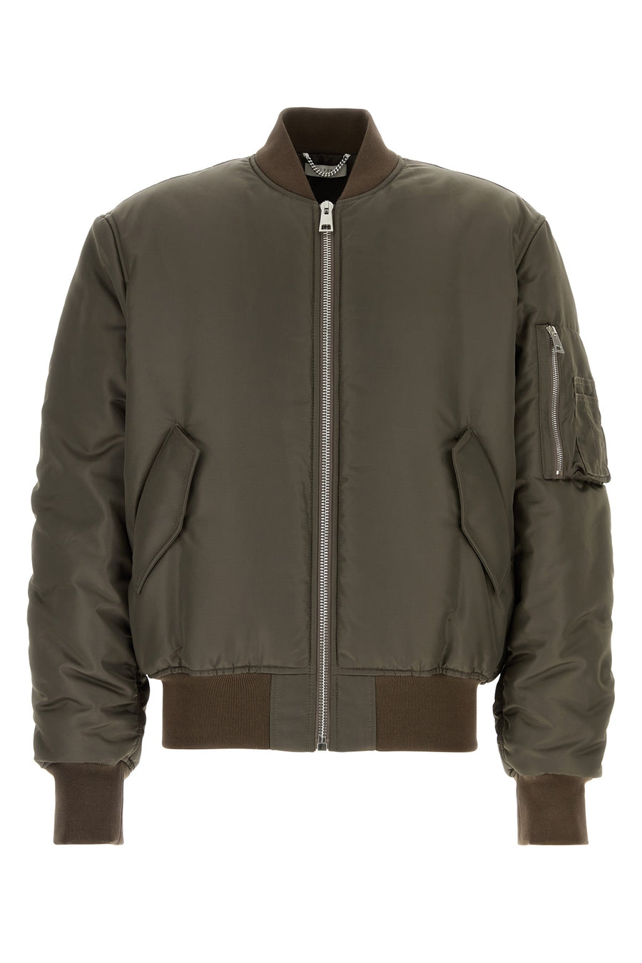 1989 Studio Shell: 100% polyester; Lining: 100% polyester; Ribbing: 98% cotton down jacket in brown