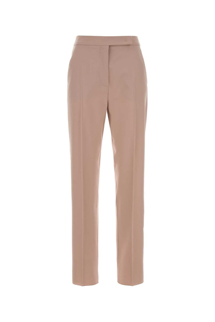Pink Stretch Wool Ossido Pant Rosa Exterior: Elastane Pantaloni
