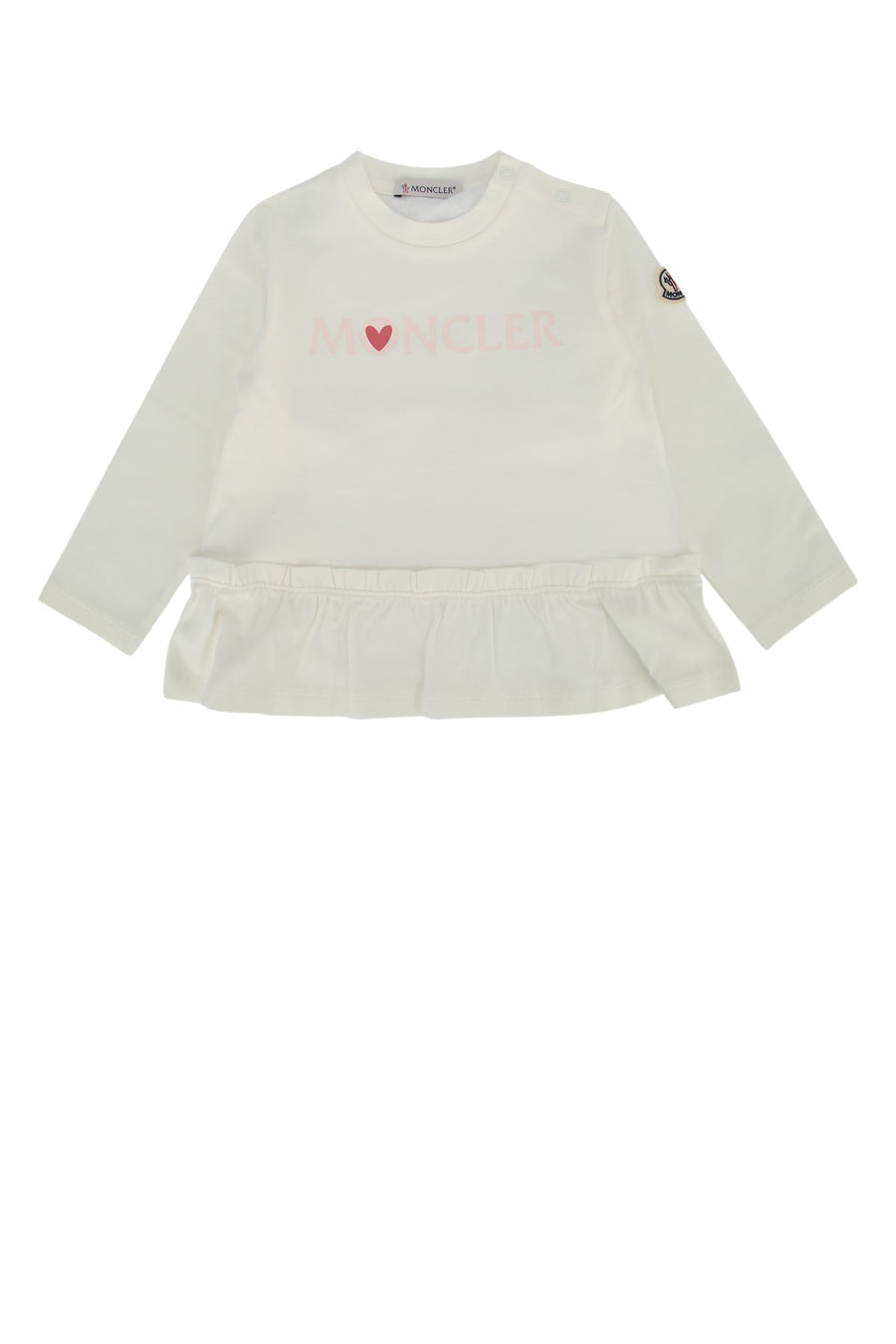 Moncler Jr Clothing Cotton sweater in white
