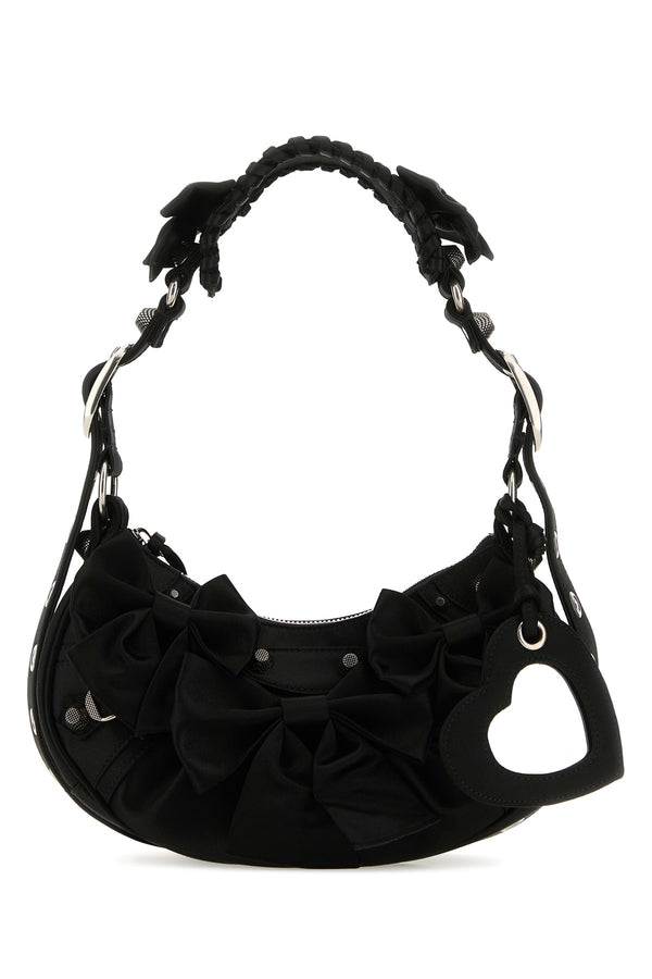 Balenciaga Viscose 72% shoulder bag in black