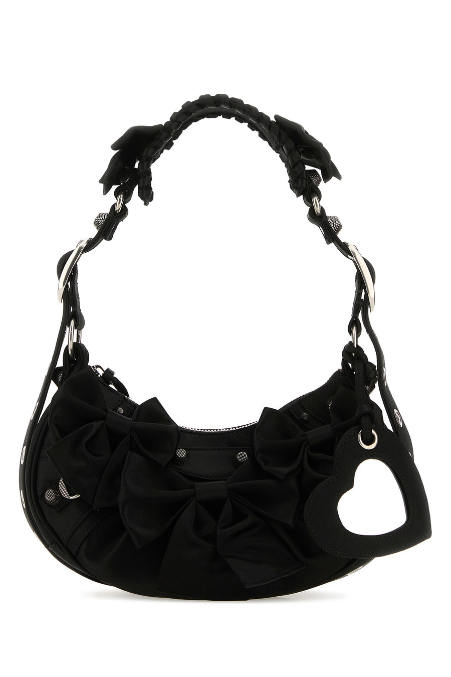 Balenciaga Viscose 72% shoulder bag in black