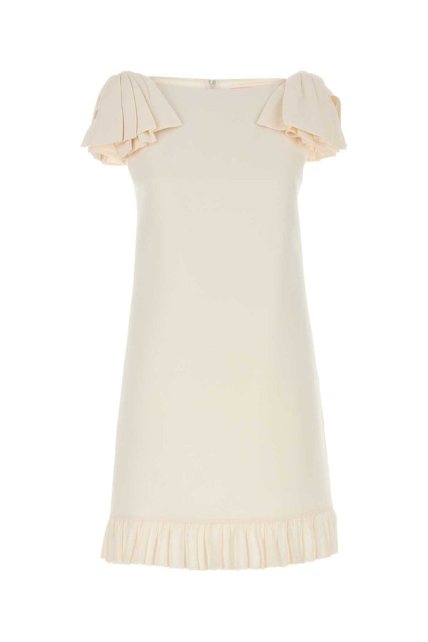 Valentino Garavani Solid Exterior: 65% Virgin wool dress in beige