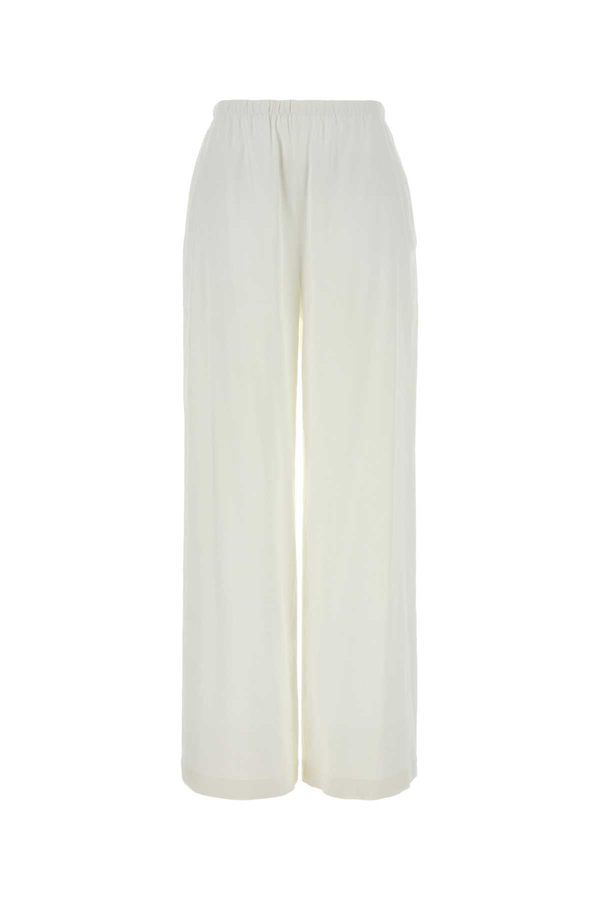 White Jersey Destino Pant Bianco Ottico Pantaloni