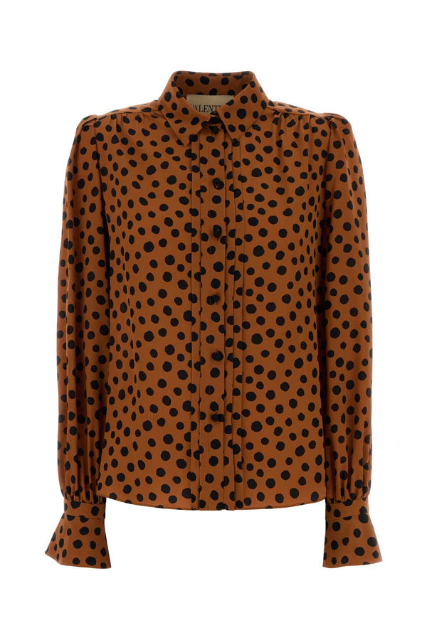 Valentino Garavani 100% Silk shirt in caramel