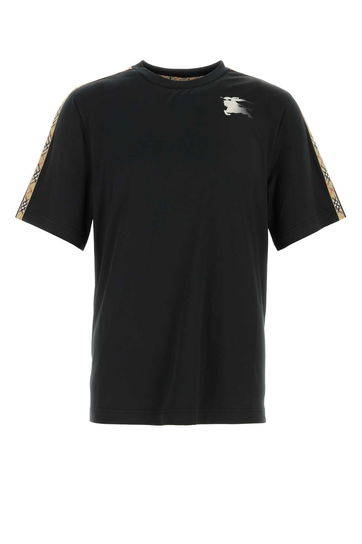 Black Exterior: Polyester T-shirt