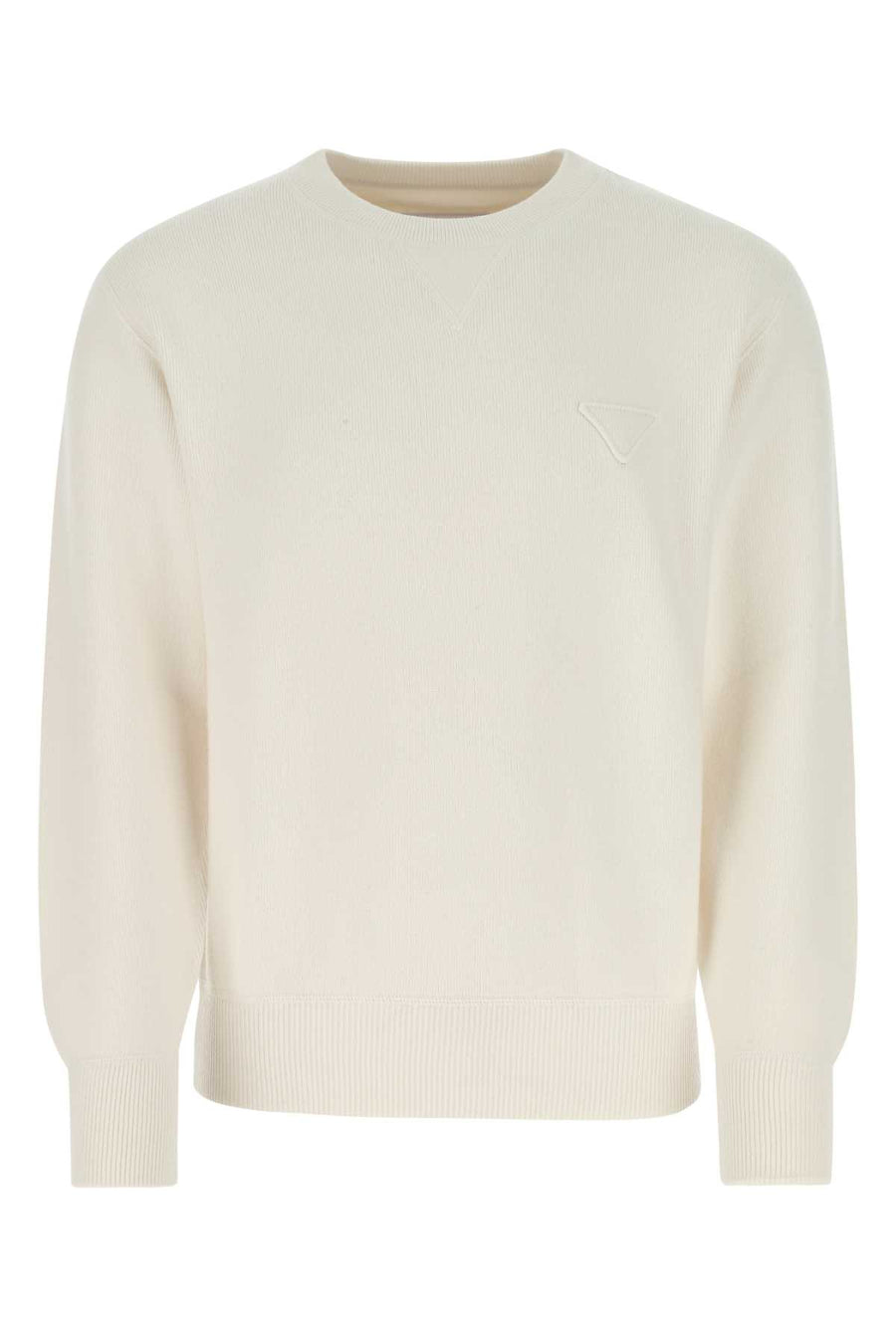 Prada 95% Cashmere 4% Nylon 1% Elastane sweater in white