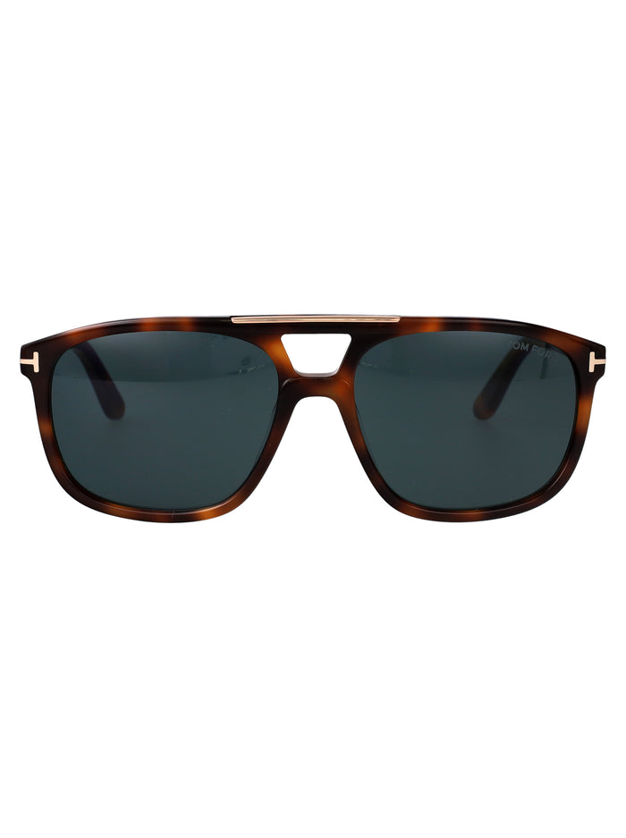Ft1338 53v Avana Bionda / Blu Acetate Sunglasses