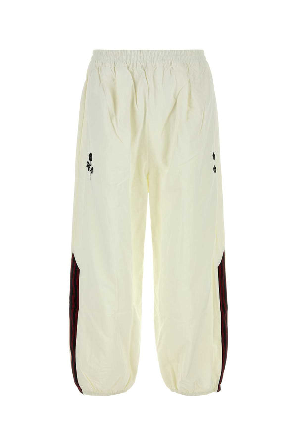 Adidas By Willy Chavarria Woven 100% Nylon joggers in white