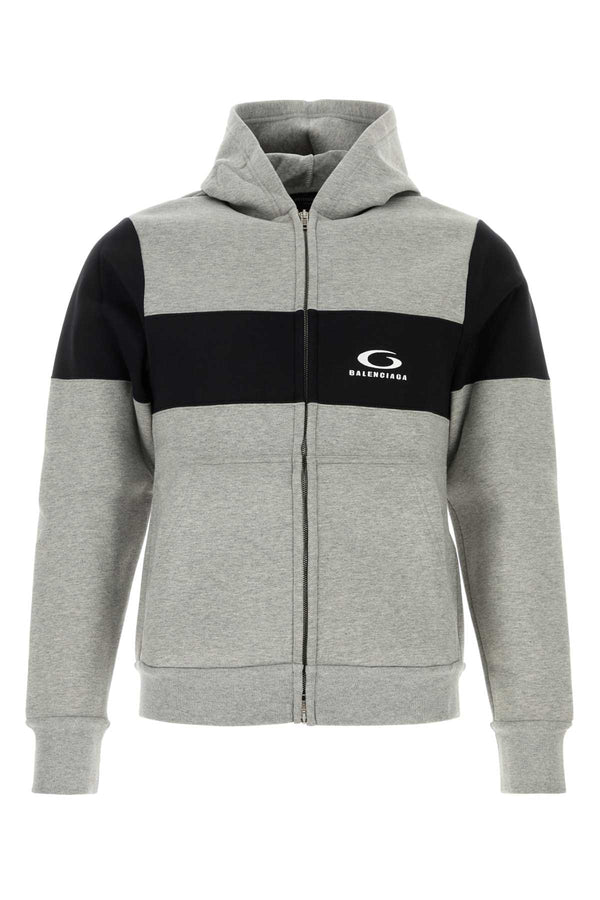 Balenciaga Hoodie 100% Cotton sweatshirt in gray