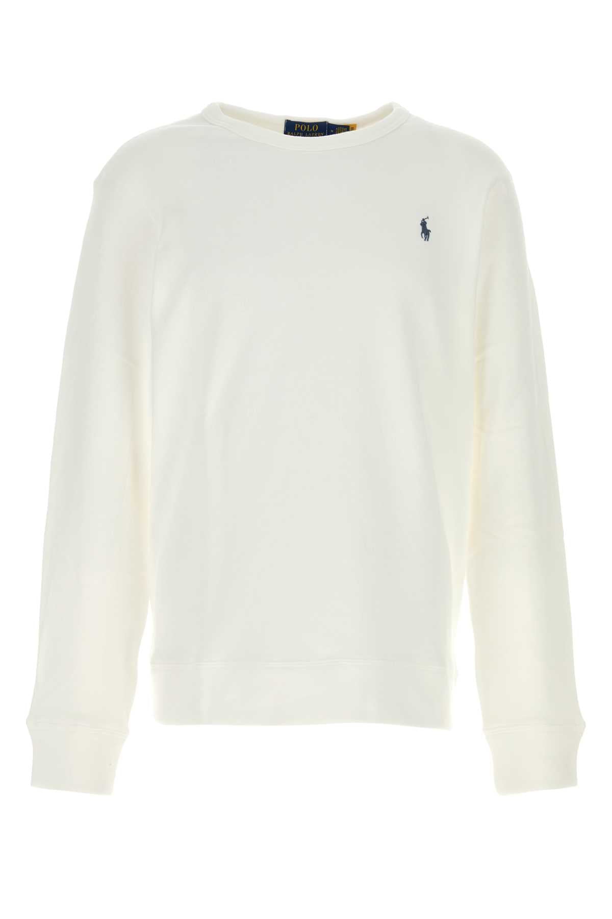 White Exterior: Cotton Polyester Felpe