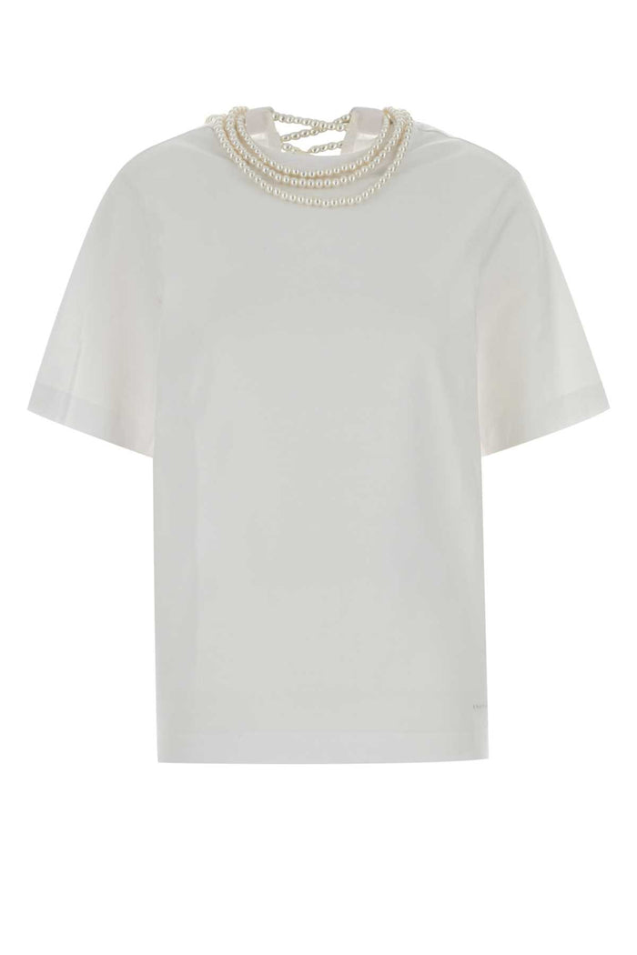 White Cotton T-Shirt Exterior