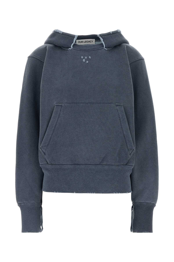 Our Legacy Hoodie 100% Cotton sweatshirt in blue