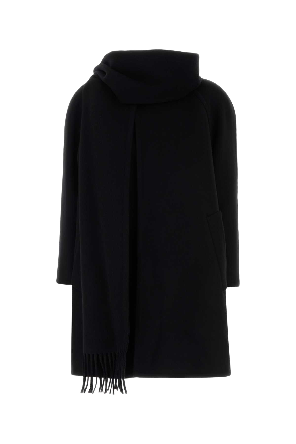 Black Cashmere Coat Exterior: Cappotti