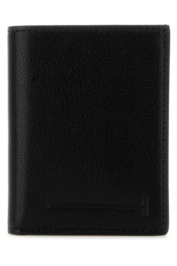 Tom Ford Grain Upper: 100% Goat Leather; Lining: 100% Sheep Leather wallet in black