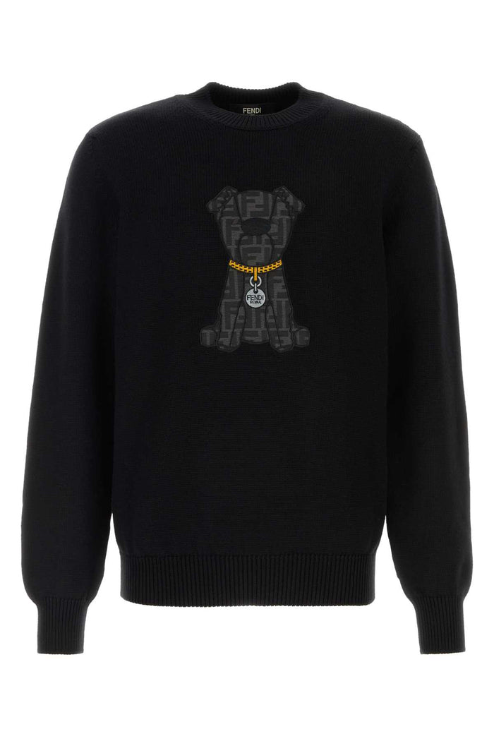 Nero Exterior: Virgin Wool Maglieria