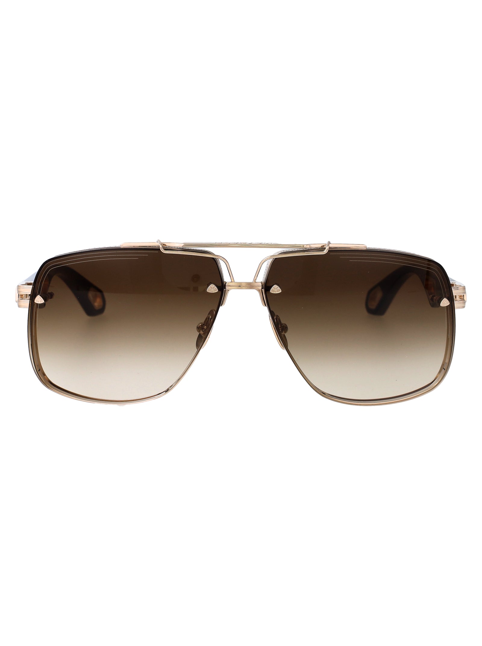 The King Ii Chg-Wbd-Z62 Champagne Gold Plated Titanium Sunglasses