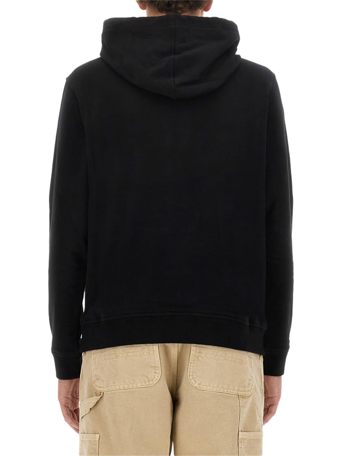 Sweatshirt With Logo Black Cotton Sweatshirts