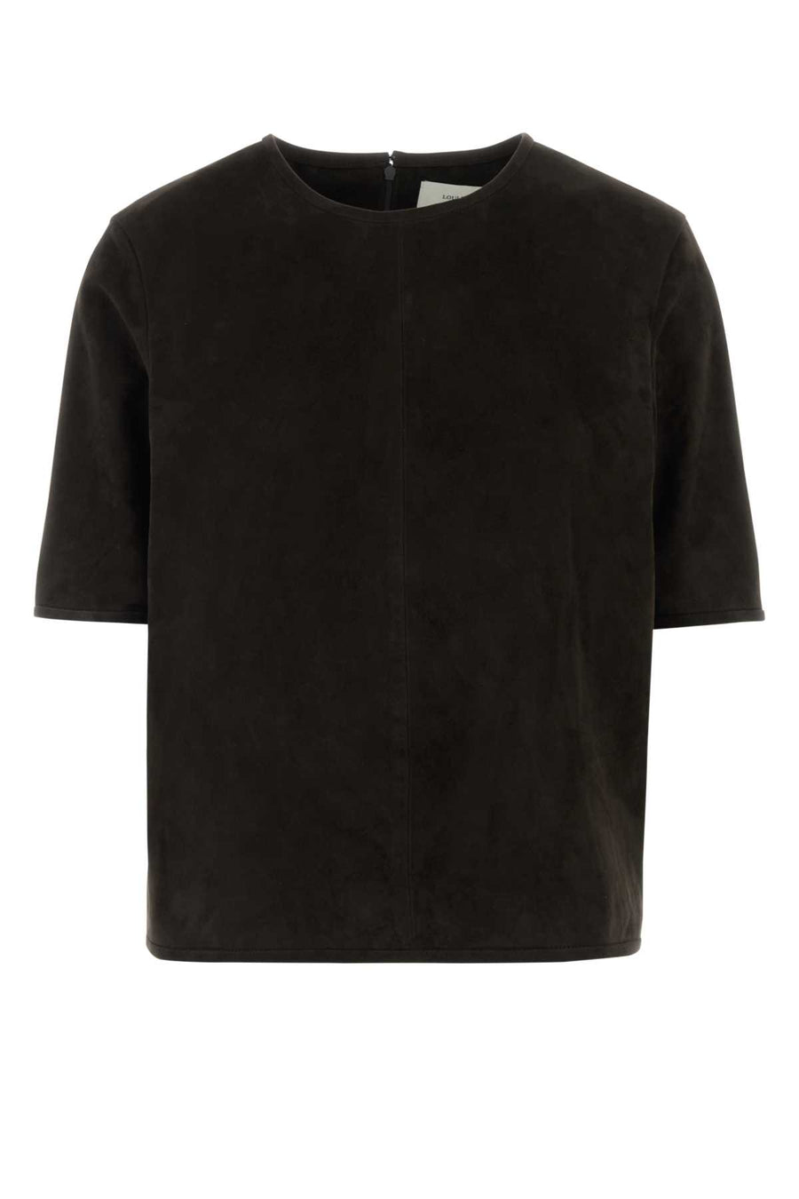 Loulou De Saison Suede Exterior: 100% Lamb Suede; Lining: 100% Viscose t-shirt in brown