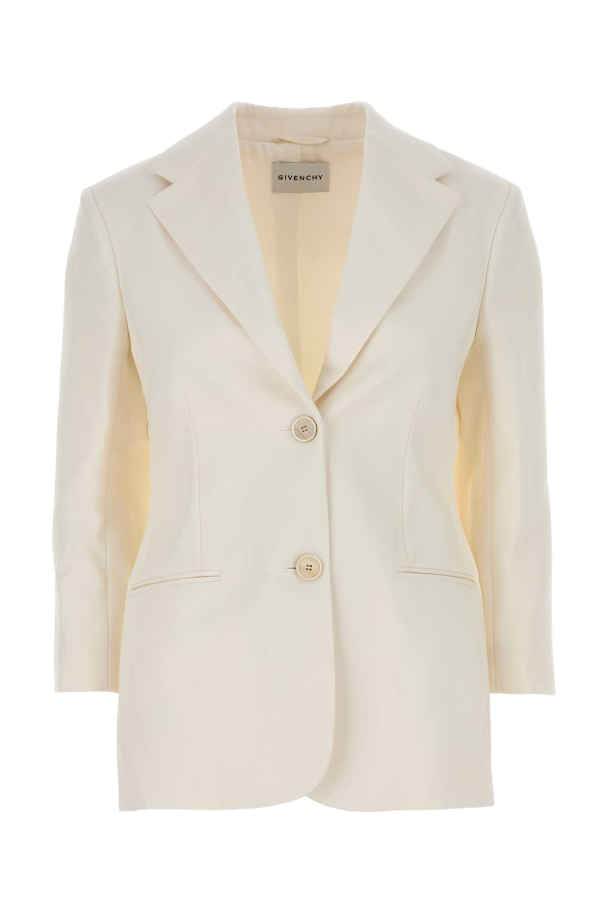 Ivory Wool Blazer Giacche E Gilet