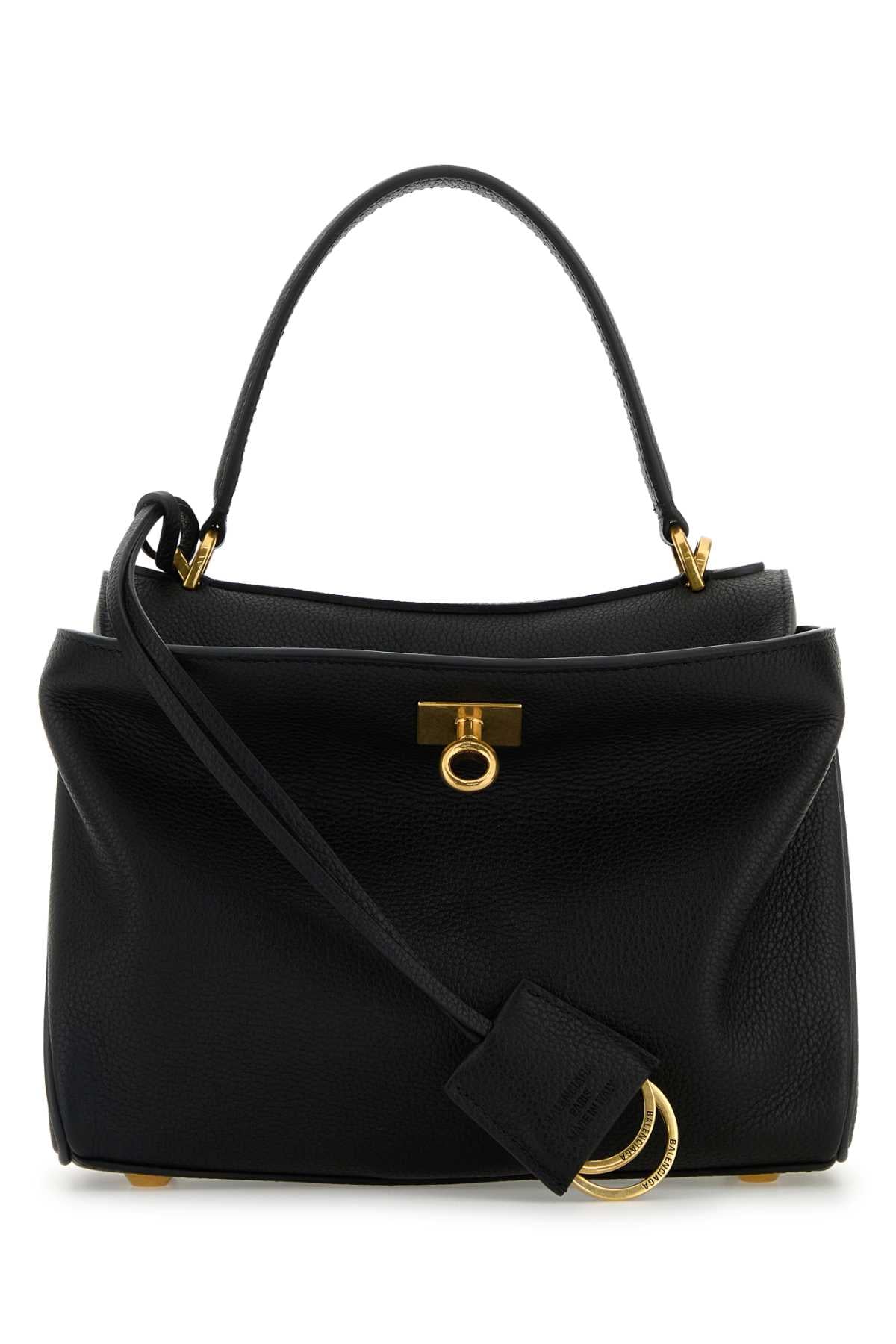 Black Leather Mini Rodeo Handbag Borse A Mano