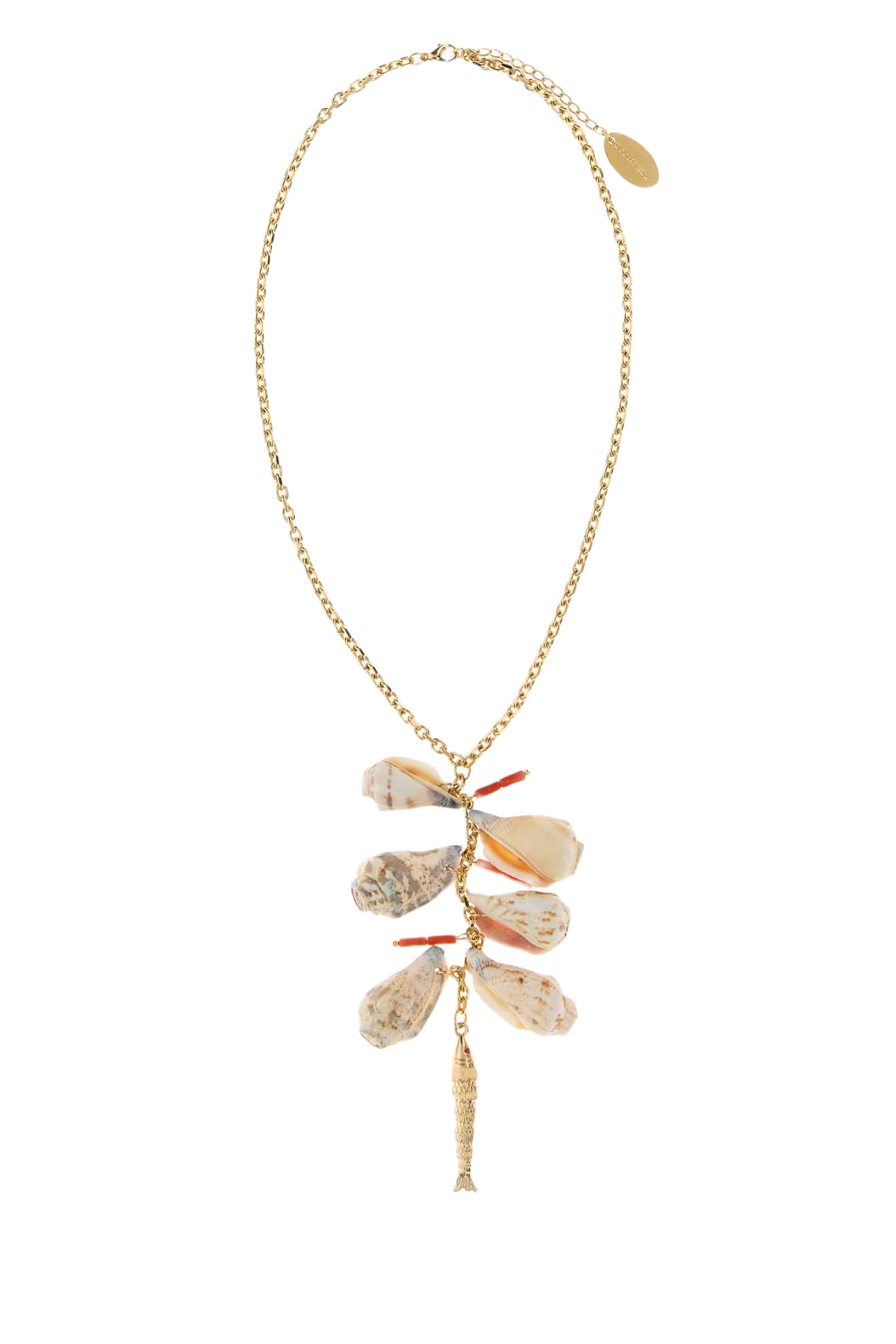 Gold Metal 2d Necklace 7043 Collane