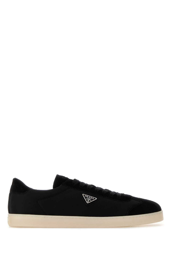 Prada Lane 100% Recycled Polyamide (Re-Nylon) sneaker in black