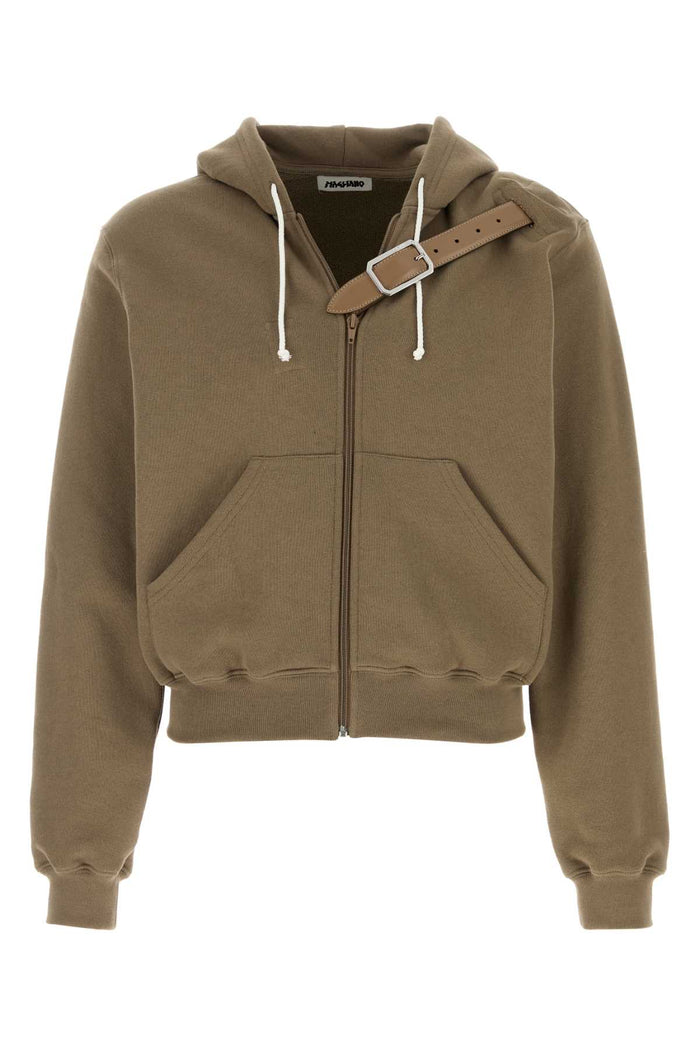 Cappuccino Cotton Provincia Sweatshirt 33_beige Exterior: Felpe