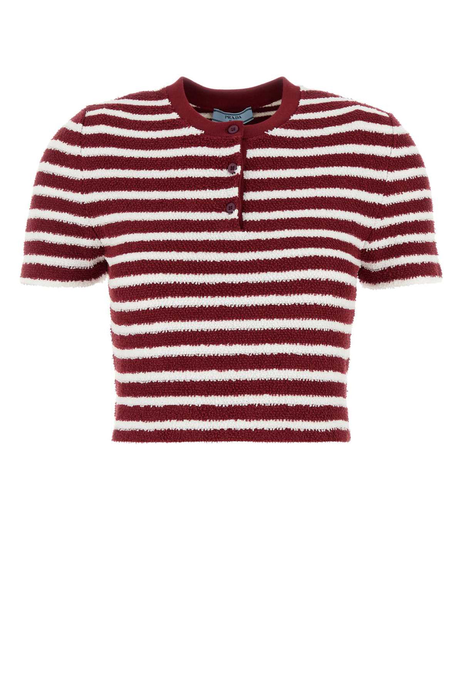 Prada 80% Cotton polo in red