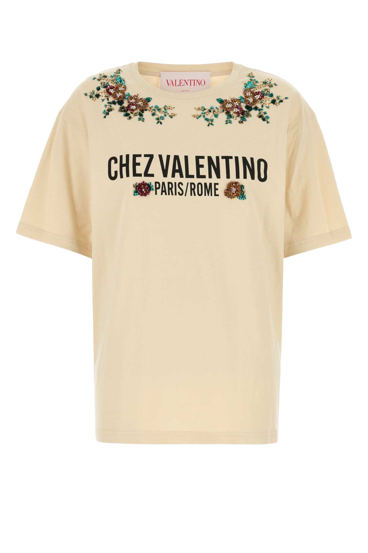 Cream Cotton T-Shirt Betullanero Exterior